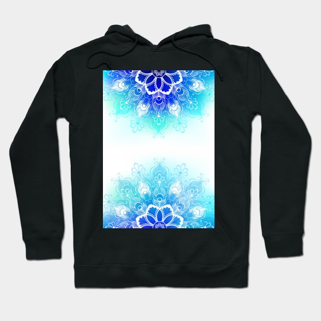 Design with White Mandala Hoodie by Blackmoon9